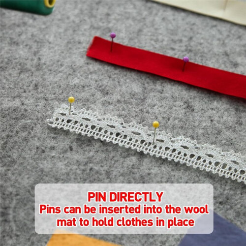 17 Polegadas X 13,5 Polegadas Tapete de Lã Feltrada Tapete de Passar Roupa Almofada Cobertor para Quilter, Costura, Suprimentos de Quilting 1