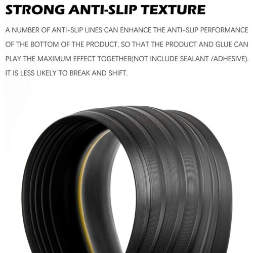 Universal Garage Door Bottom Threshold Seal Strip  Rubber (10Ft, Black) 2
