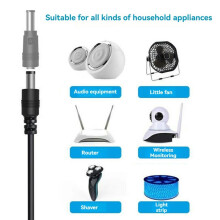 Universal USB to Power Cable Kit with 8 Adapters - Ideal for Routers, Moon Lamps, LED Lights, Speakers, and More
