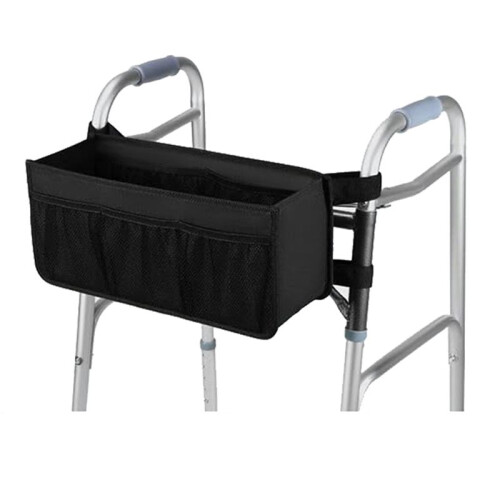 Walker Basket Walker Bag Water Walker Cup Holder Walker Basket for Folding Walker Foldable Walker Storage Bag