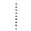 Rain Chains Metal Rain Chain Decorative Umbrella Rain Chain Bell Decor for Home,Replacement for Gutter Downspouts 1