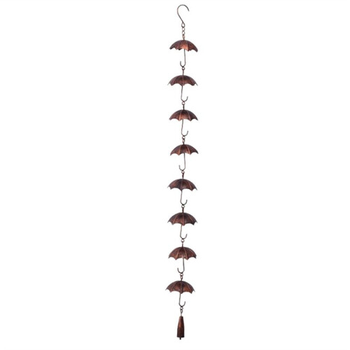 Rain Chains Metal Rain Chain Decorative Umbrella Rain Chain Bell Decor for Home,Replacement for Gutter Downspouts