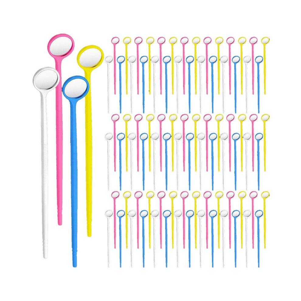 300Pcs Disposable Dental Mirror Mouth Mirror Dental Mirror for Teeth Oral Teeth Mirrors Plastic Tooth Mirror Dental Tool