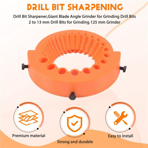 Drill Bit Sharpener, Blade Angle Grinder for Grinding Drill Bits,2 to 13 mm Drill Bits for Grinding 125 mm Grinder 1