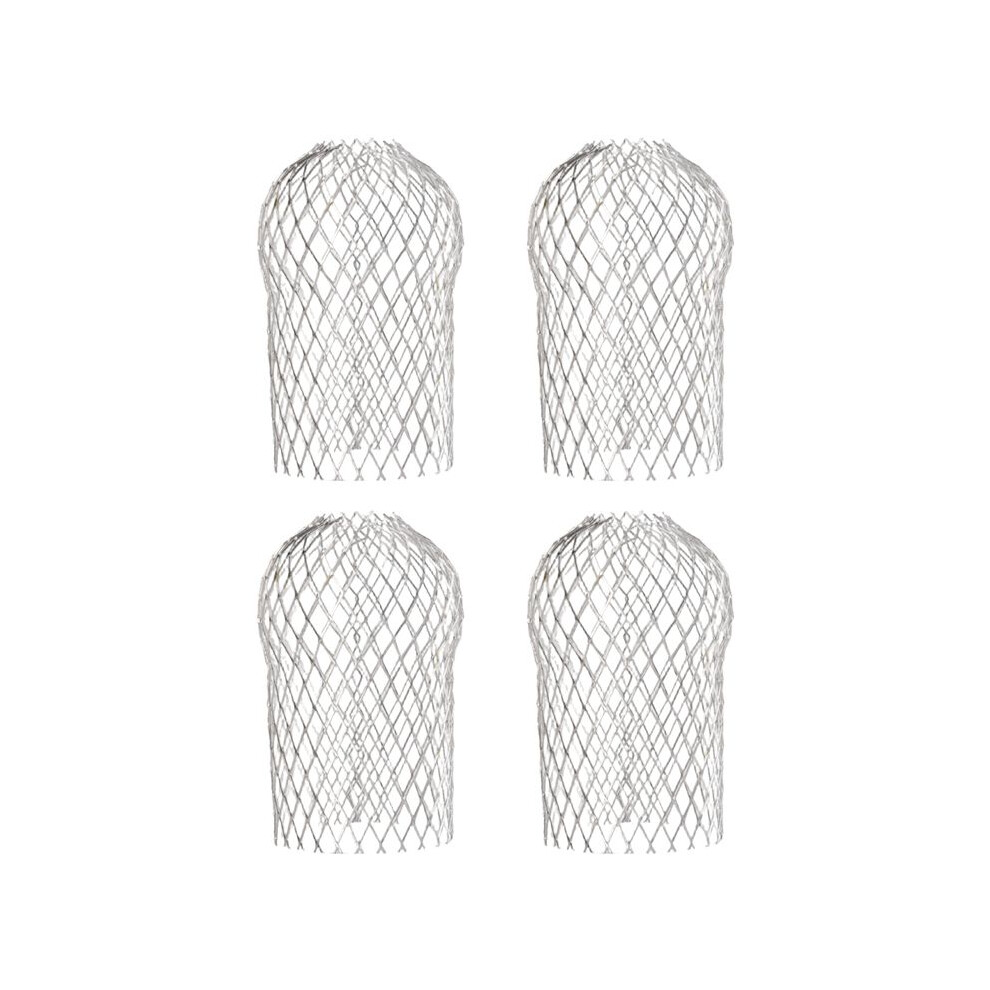 4 Pcs Gutter Downspout Guards 3.5 Inch Aluminum Leaf Filter Strainer Expandable Gutter Downspout Protector 6033286467551