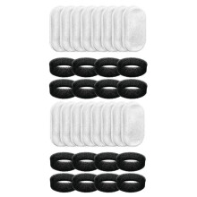 16 Set Cat Water Fountain Filters for 108Oz/3.2L and 67Oz/2L Adjustable Water Flow Pet Water Fountain Cat Fountain Parts