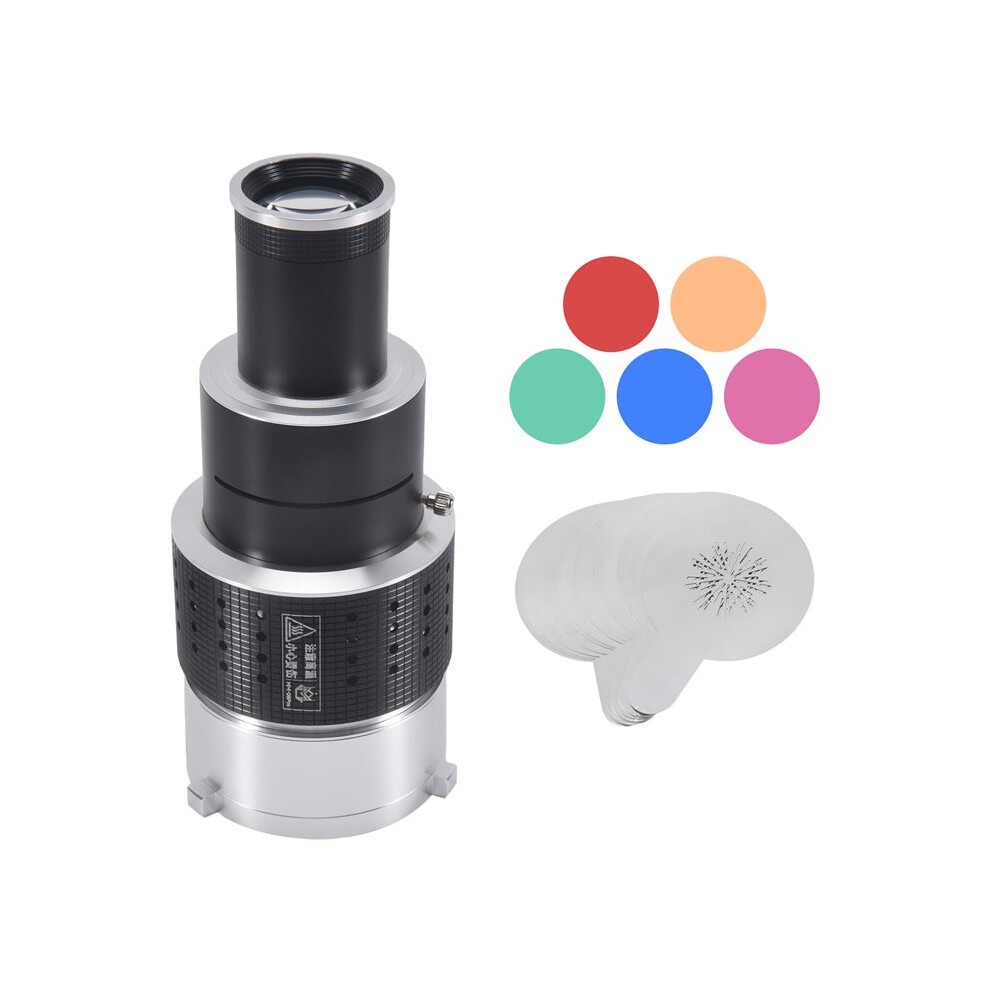 Photograph Flash Snoot Conical Lens Video Photo Studio Kit With Optical Spot Lens 25 Gobos Light 4711055611535