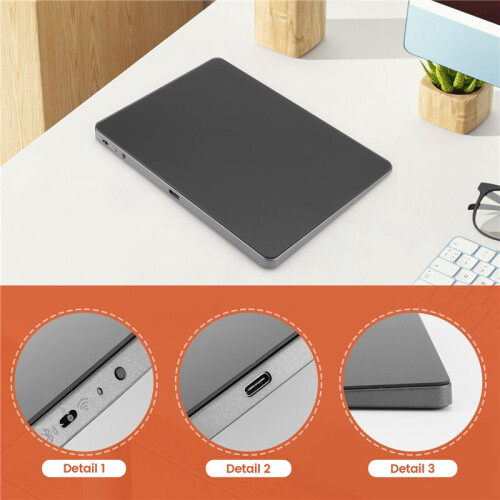 Touchpad Multi-Function Gestures Trackpad Rechargeable Wireless Touchpad for Laptop IOS , Black 2