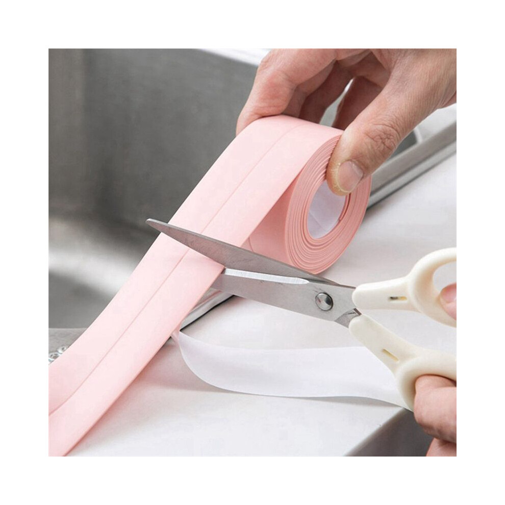 Waterproof Sealing Tape Anti-Mildew Bathroom Kitchen Door Strip Shower Sink Bath Sealer 3.2M X 2.2Cm 6033064607520