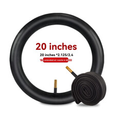 Bike Inner Tube with 48mm Valve 20X2.125/2.4 Wided Rubber Spare Tube for Snow Beach Bicycle Tire Accessories