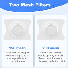 2 Pcs Airbrush Filter Cup PP Strainer Filters Accessories for Paint Airbrush Accessories Crafts, Size 1.30 X 0.98inch