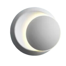 5W LED Modern Wall Lamps 350 Degree Rotatable Lamp Wall 85-265V 3 Color Light Changer for Living Room & Bedroom White