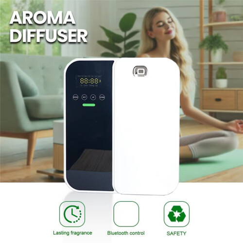 Scent Machine Aroma Diffuser Wall Mounted Hotel High Capacity Aroma Diffuser for Large Area Lobby Home Fragrance EU Plug 2
