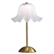 Lampe LED Sans Fil en Forme de Fleur, Tactile, Rechargeable par USB, Décorative, Lampe de Bureau, Intensité Variable, Tricolore, Lampe de Lecture B