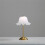 LED Wireless Flower Lamp Touch-Sensing USB Rechargeable Decorative Desk Light Dimmable Tricolored Reading Light B 9