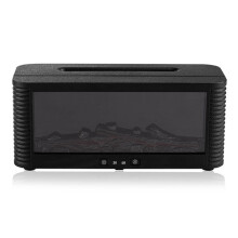 Aromatherapy Humidifier Simulated Fireplace Flame Humidifier 250ml USB Quiet Humidifier
