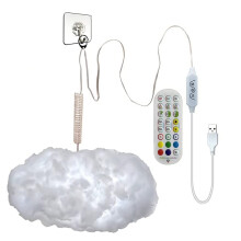 3D Cloud RGB Light Compact Thundercloud Light Rhythm-Based Music Night Lamp Suitable for Indoor Use Bedroom or Gaming