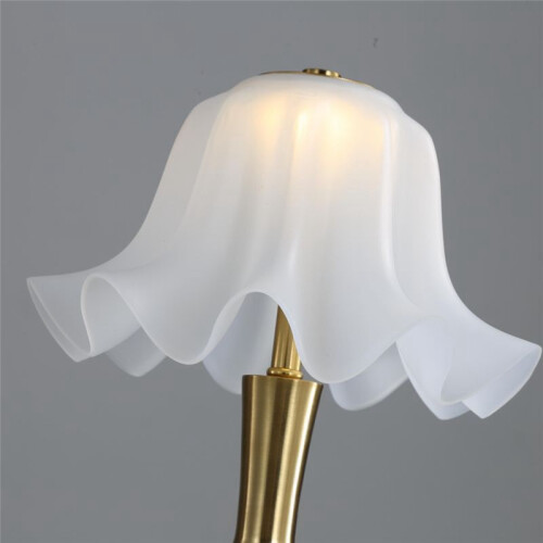 LED Wireless Flower Lamp Touch-Sensing USB Rechargeable Decorative Desk Light Dimmable Tricolored Reading Light B 2