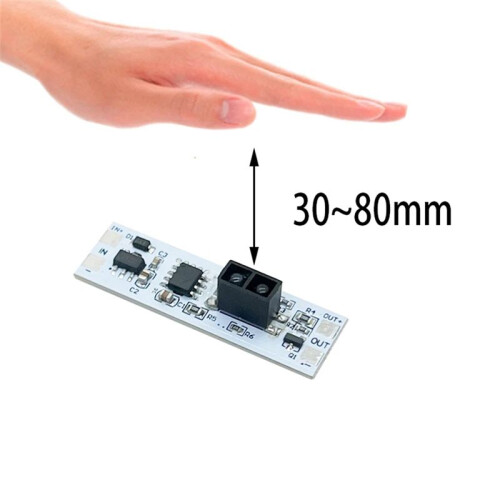 DC5V-24V 3A Hand Sweep  Module LED Dimming Control Lamps Active Components Short Distance Scan Sweep Hand Sensor 1