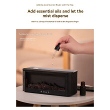 Humidificateur D'Aromathérapie, Humidificateur à Flamme Simulée, Humidificateur Silencieux USB 250 Ml
