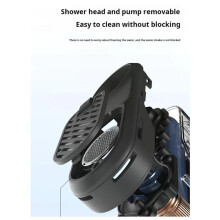 Flextail Doccia Elettrica Portatile Ultraleggera Ricaricabile Istantanea da 620 G per Esterni, da Viaggio e da Campeggio, Senza Fili