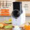 Multi-Function Vegetable Cutter Household Kitchen Electric Vegetable Cutter Vegetable Slicer Shredder Automatic Green 7