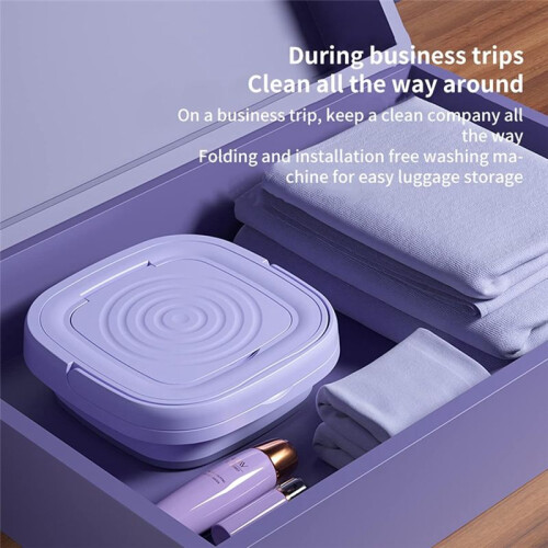 Portable Washing Machine,  Washer Deep Cleaning Half Automatic Washt, Foldable Washing Machine EU Plug 1