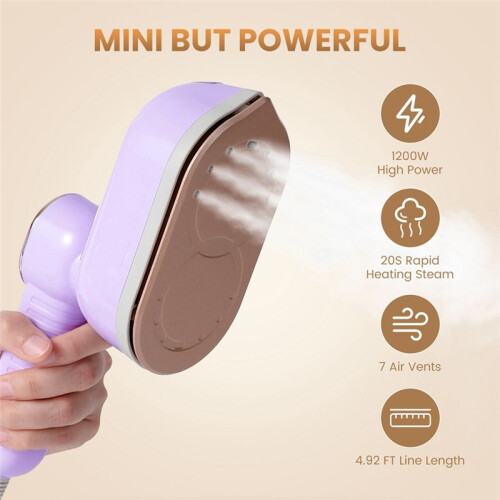 Small Hand Holding Ironing Machine Iron Machine Household Steam Portable Hanging Ironing Machine Steam Iron B US Plug 1
