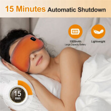 Masque Chauffant Rechargeable pour les Yeux, Masque Intelligent à Température Contrôlée, Protection des Yeux pour le Sommeil, Soulage la Fatigue