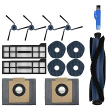 Passend für X10 Pro Omni Roboterstaubsauger, Ersatzteile, Hauptseitenbürsten, Wischtücher, HEPA-Filter, Staubbeutel, Zubehör