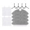 12 Pcs for Okami R11 Vacuum Cleaner Side Brush Mop Filter 1