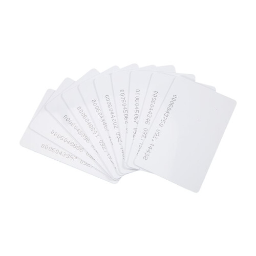 10 Pcs White 125Khz 0.8mm RFID Access Proximity Card
