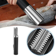 Écailleur à Poisson Électrique, Puissant Écailleur à Poisson Sans Fil, Grattoir à Écailles, Kit de Nettoyage de Poisson Rechargeable par USB.