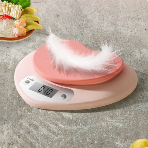 Multi-Function Kitchen Baking Scale  Heart-Shaped Portable High-Precision Digital Scale 5kg/1g LCD Electronic Scale 1