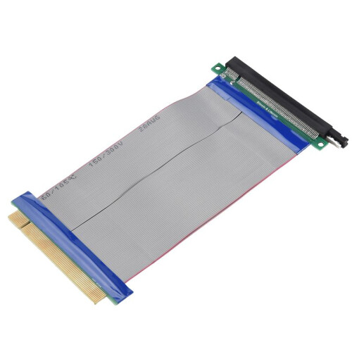 PCI-E Express 16X Riser Card Extender Extension Cable Ribbon Flex 1