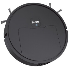 Aspirateur Robot Rechargeable USB 1000 Pa pour la Maison, le Nettoyage des Sols, des Tapis et des Poils D'Animaux, Noir.