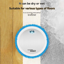 Intelligent Floor Mopping Robots Wet and Dry Mopping Machine Portable Rechargeable Cleaning Machine White