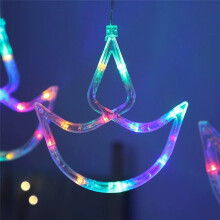 3,5 M Diwali-Licht, LED-Hintergrund, Hängende Diyas, Schlafzimmer, Deepavali-Paket, EU-Stecker, Mehrfarbig