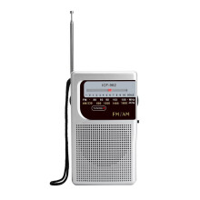 ICF-962 Miniradio FM-AM Batteridriven Radio Bästa Mottagning Långvarig för Löpning Promenader Hem Silver