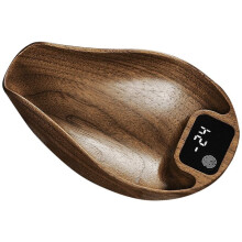 Coffee Scale Rechargeable Food Kitchen Scale 0.3g Precise Wooden Digital Bean Scale Tool
