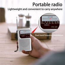 ICF-962 Radio FM- AM Battery Operated Radio Best Reception Long Lasting for Running Walking Home Black