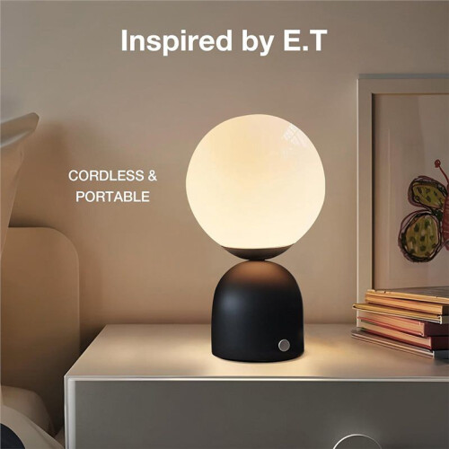 Round  Table Lamp Charging USB Night Light Bedside Desktop LED Table Lamp Stepless Touch Ambient Light 2