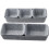 Light Gray  8-Piece Set of Office Makeup Table Forming Storage Box Organizing Storage Box 4