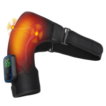 Cuscino Massaggiante Riscaldato Portatile con Touchscreen Intelligente, Cuscinetto Massaggiante Riscaldante per Spalla, Supporto per Spalla Riscaldato