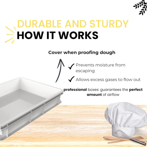 Versatile Dough Proofing Box Multiuse Fermentation & Storage Container for Pizza Dough Pies Pastry 2