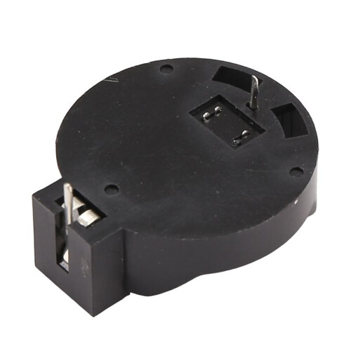 10pcs Black Round Button Battery Holder Case for CR2032 2016 2025 1