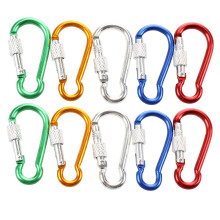 SODIAL(R) 10Pcs Couleurs assorties Alliage d'aluminium Mousqueton Crochet Porte Flacons