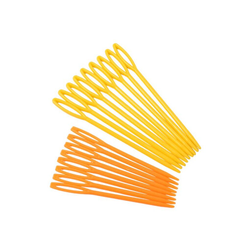 18 pcs Plastic Hand Sewing Yarn Darning  Needles  9.3cm; 7cm each 9Pcs 1