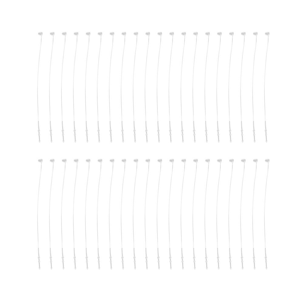 500 Pieces White Snap Lock Pins Loop Price Tag Fastener 5" 130Mm 4711779441333