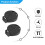 2 Pcs CR2450 Coin Cell Button Battery Socket Holder Case 2 Pins Black 3